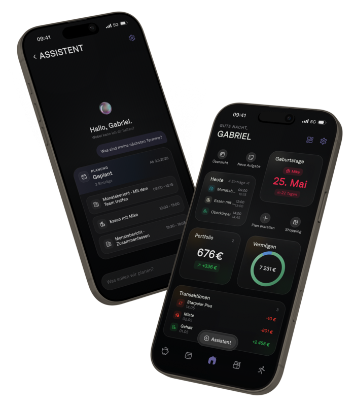 Starpolar Ein-System-App mit Tagesplanung, Routinen, Training, Ernährung und Finanzen auf dem iPhone